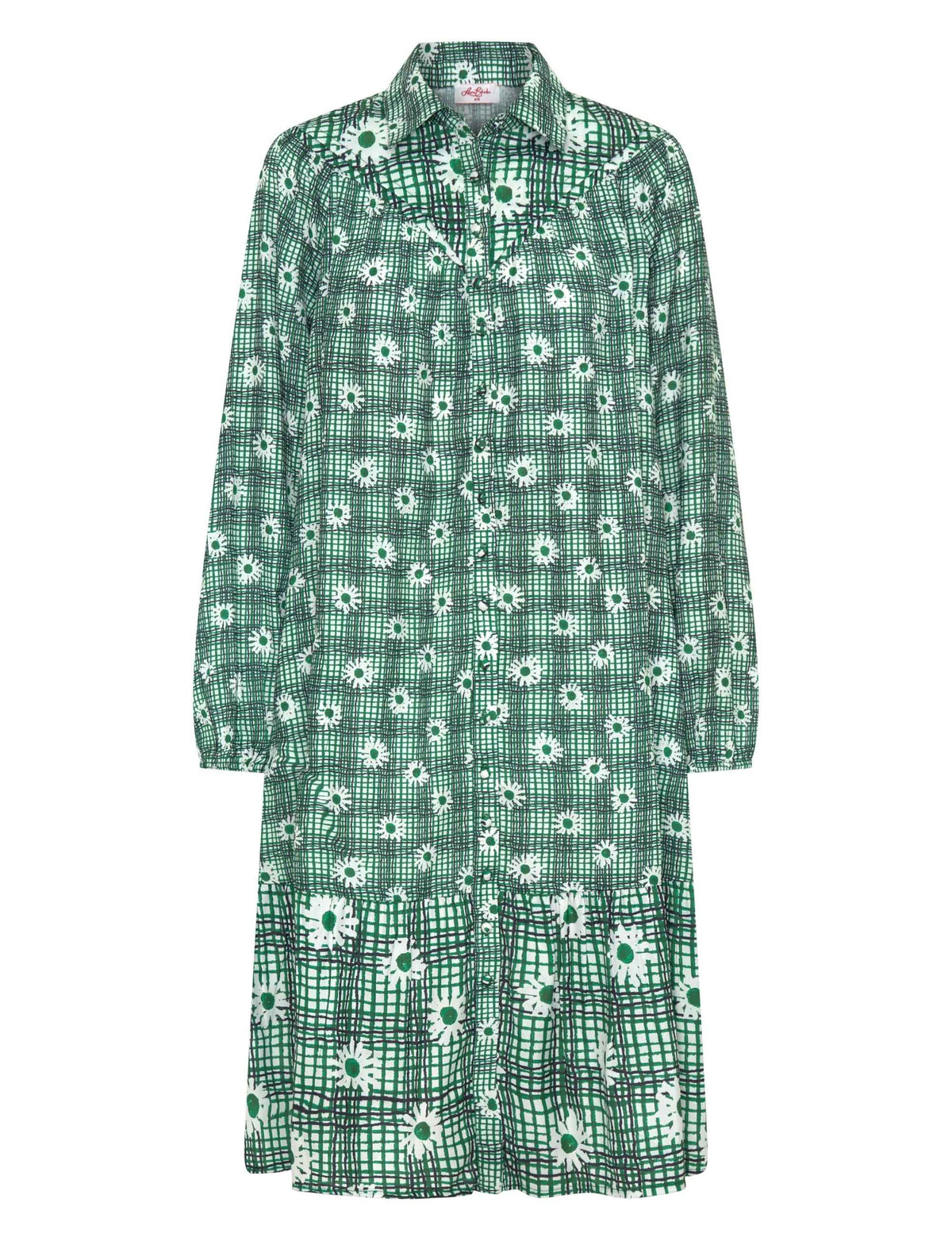 Denise 'Daisy Plaid' Collared Shirtdress