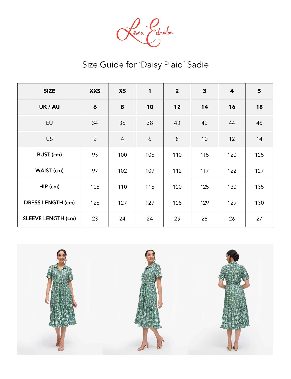 Sadie 'Daisy Plaid' Short Sleeved Midi Shirtdress