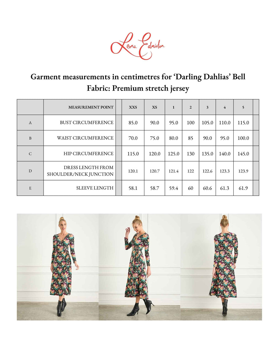 Bell 'Darling Dahlias' True Wrap Midi Dress FINAL SALE