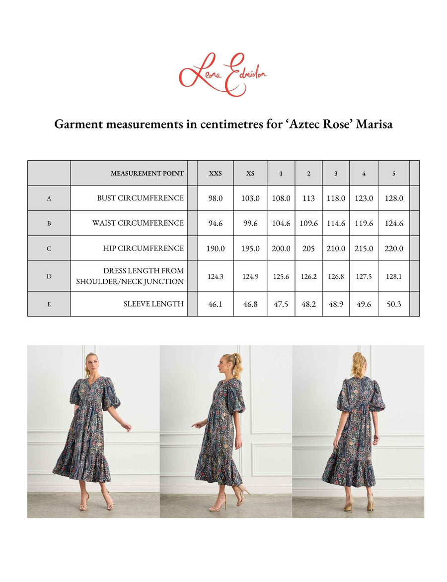 ORIGINAL SAMPLE Marisa ' Aztec Rose' Double Tiered Midi Dress