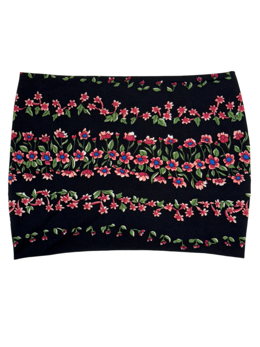 Printed Jersey Headband  'Black Floral' FINAL SALE