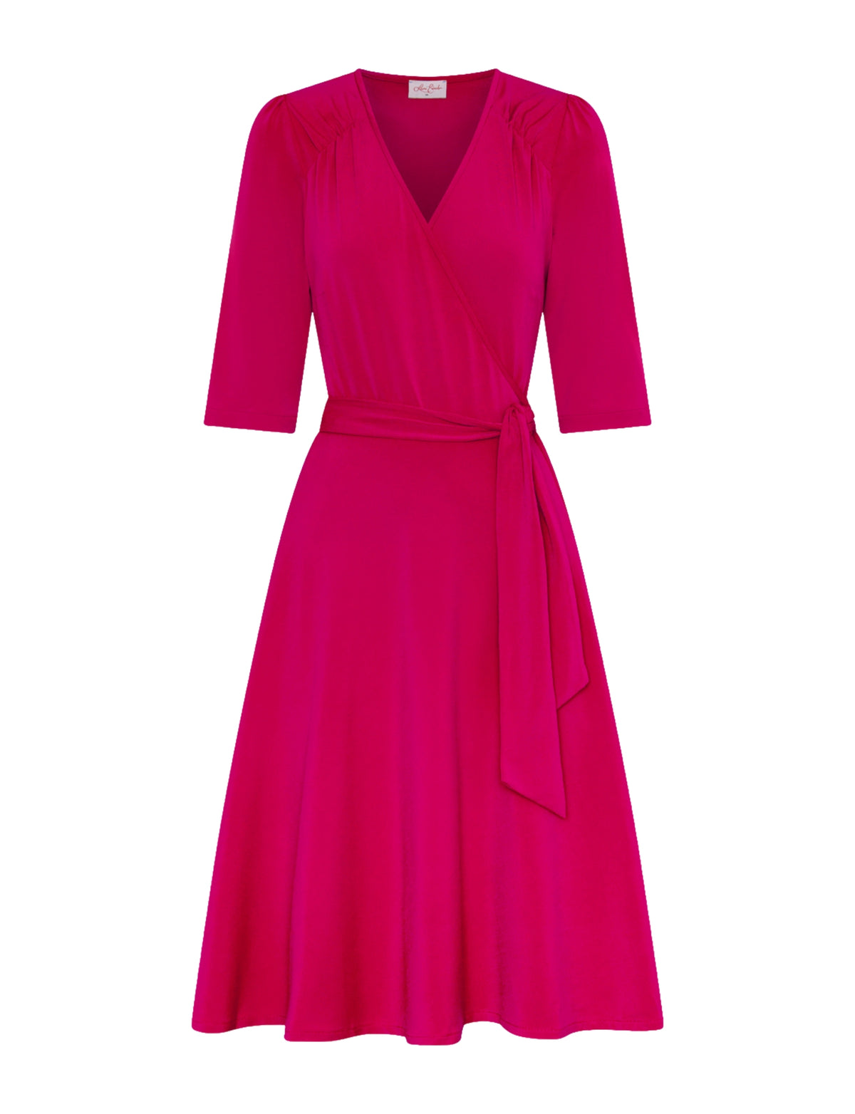 Frances True Wrap Dress Electric Rose