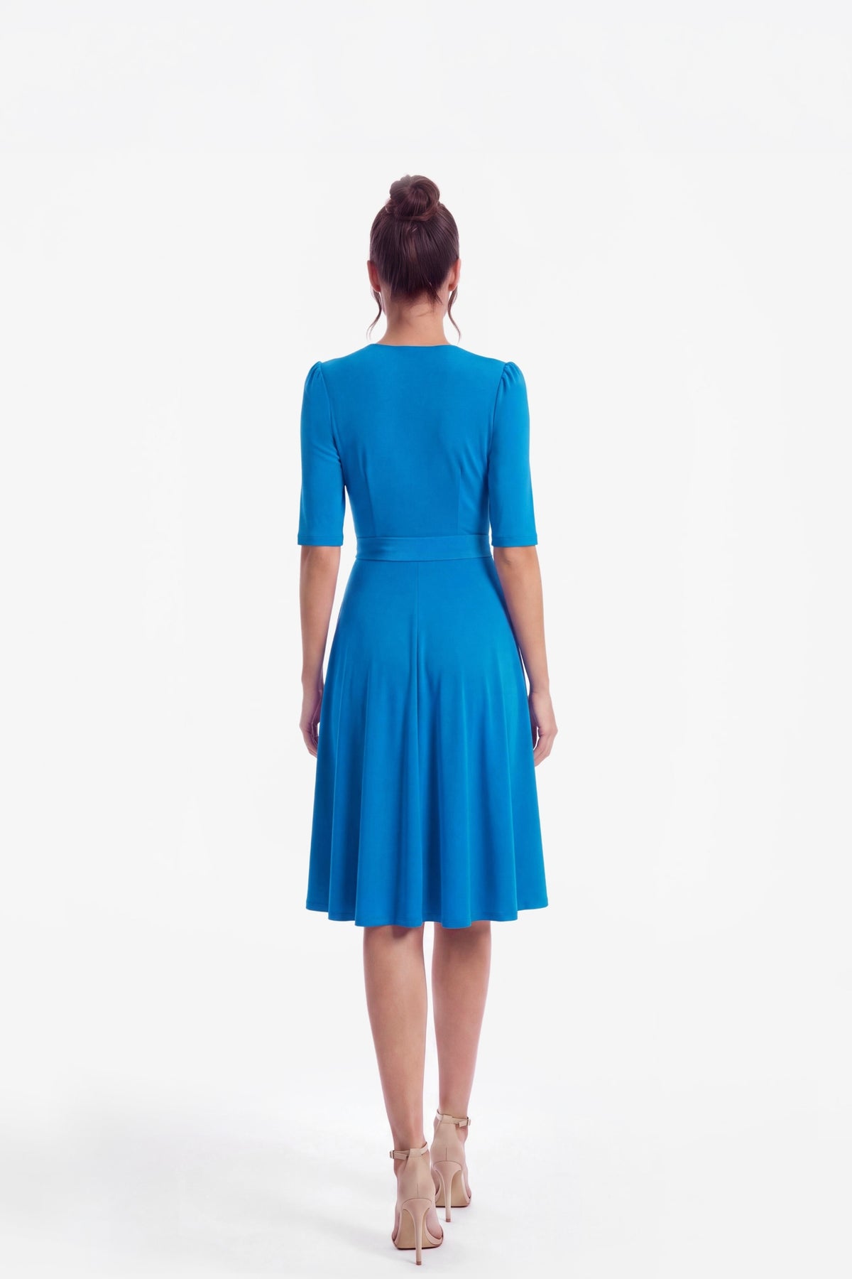 Frances True Wrap Dress Ocean