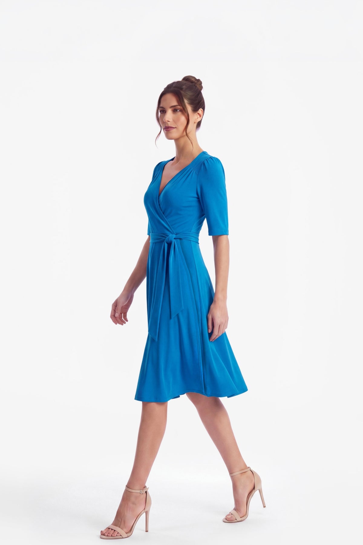Frances True Wrap Dress Ocean