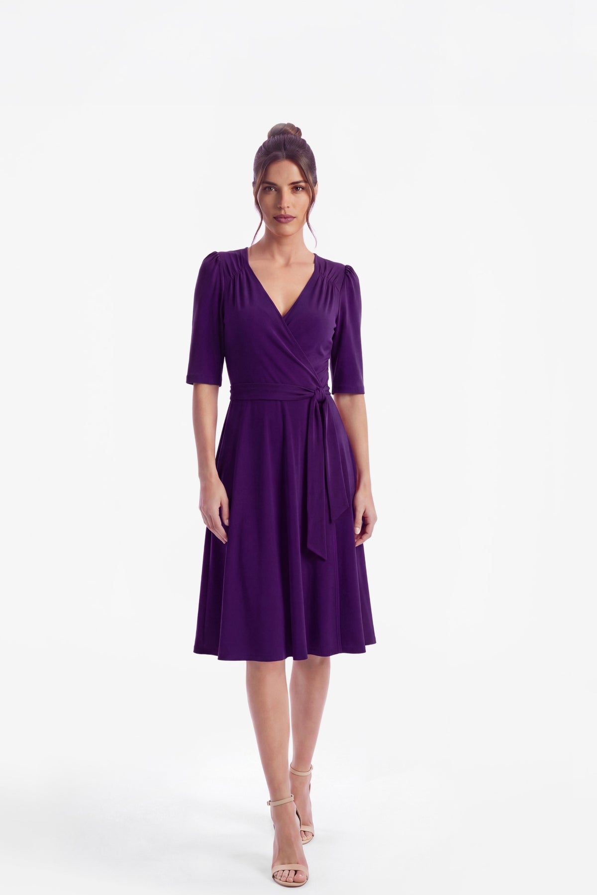 Frances True Wrap Dress Royal Purple