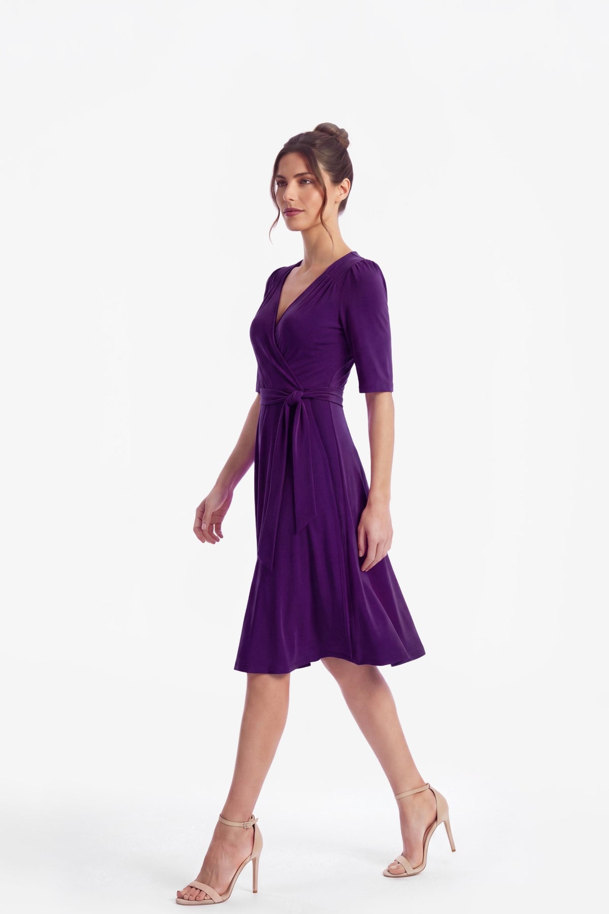 Frances True Wrap Dress Royal Purple