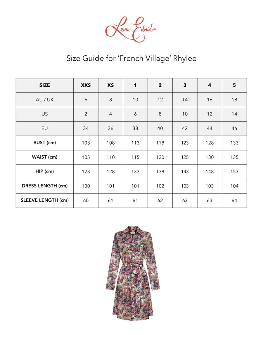 Rhylee 'French Village' Limited Edition Shirtdress ONLY 7 PIECES MADE