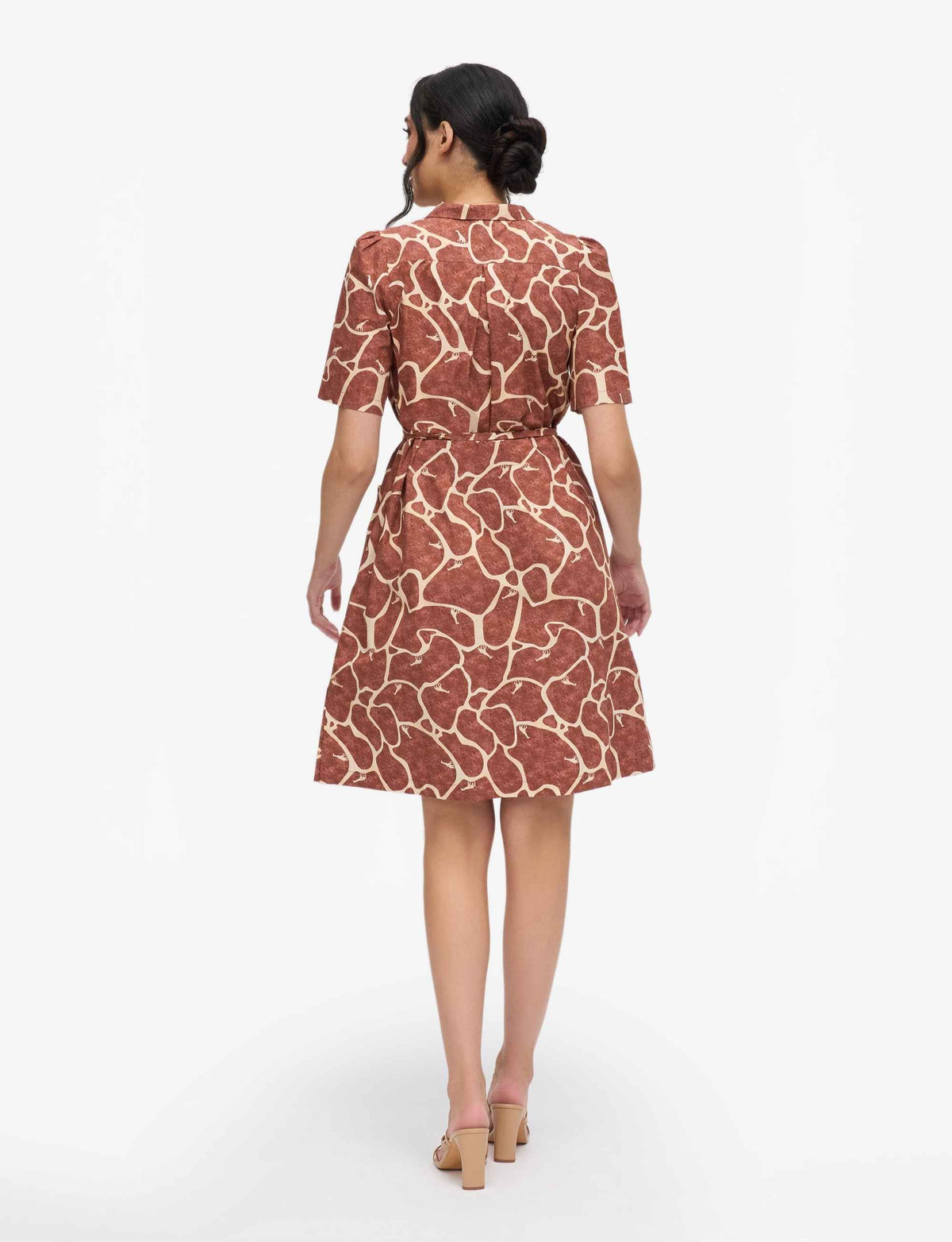 Tambi 'Giraffe Walk' Collared Shirtdress FINAL SALE
