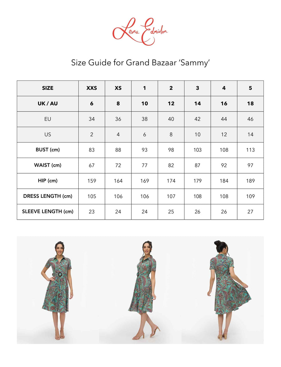 Sammy 'Grand Bazaar' Fit and Flare Shirt Dress