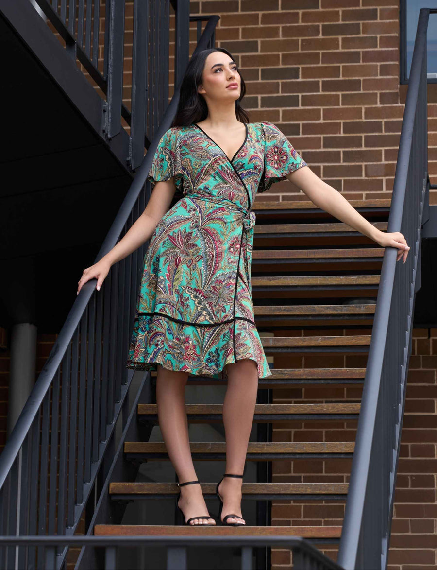 Virginie 'Grand Bazaar' True Wrap Dress