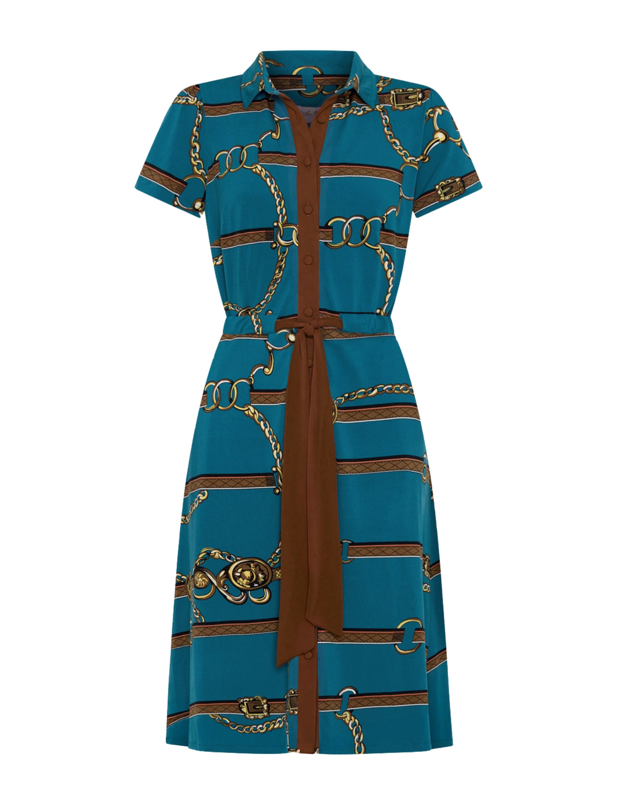 Krichelle 'Gymkhana' Button-Through Shirt Dress