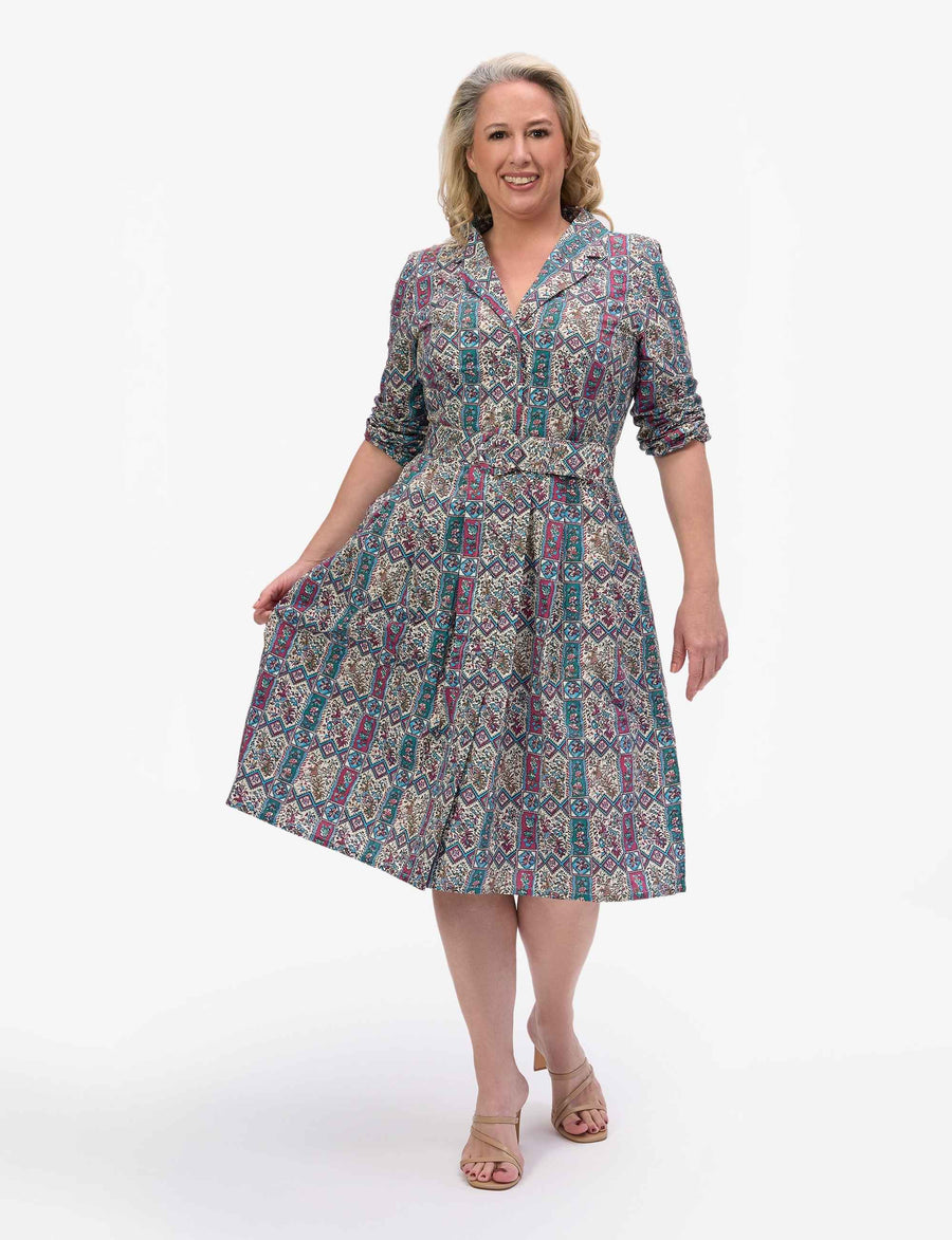 Shiloh 'Ithaca' 100% Cotton Shirtdress with Belt NEW ARRIVAL