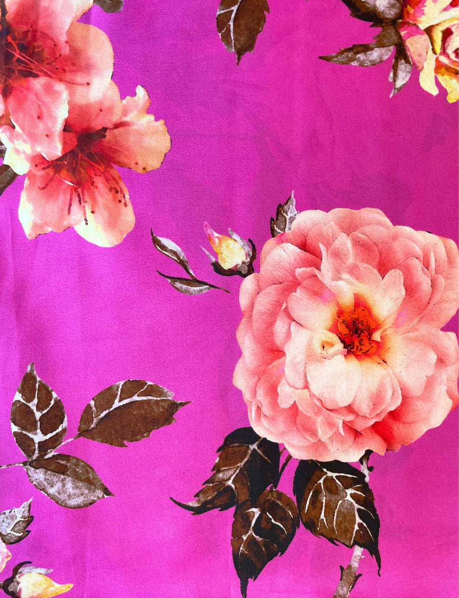 Hazel 'Peach Rose' Limited Edition 100% Silk Shirtdress