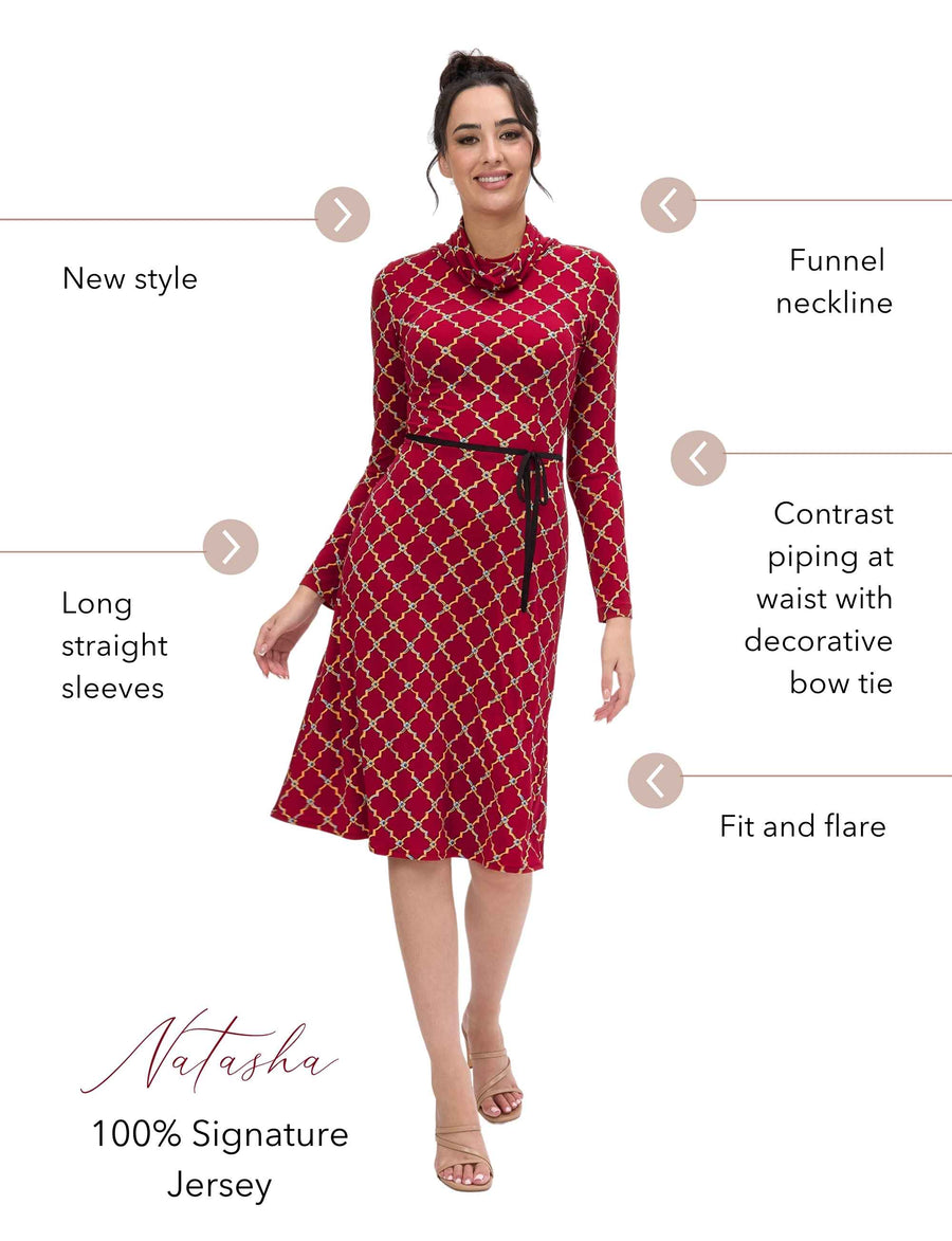 Natasha 'Kasbah' Fit and Flare Dress NEW ARRIVAL
