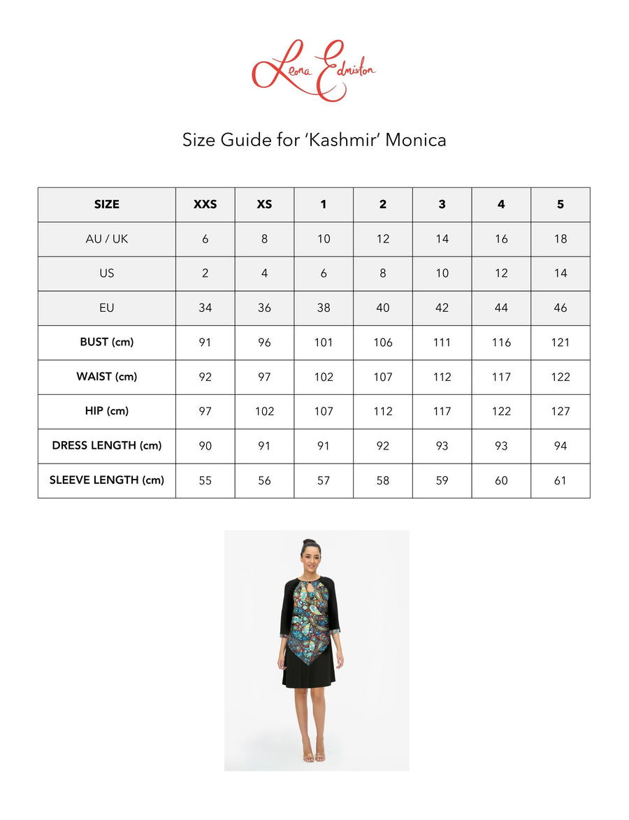 Monica 'Kashmir' Limited Edition Iconic Silk Shiftdress (ONLY 4 PIECES MADE)