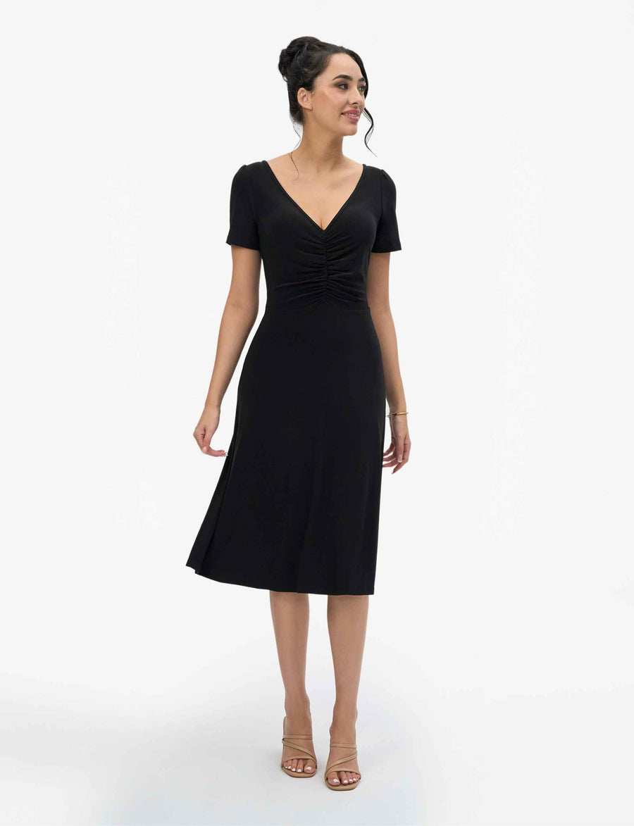 Amor 'LBD' V-Neck Fit & Flare Dress XS (8 AU)