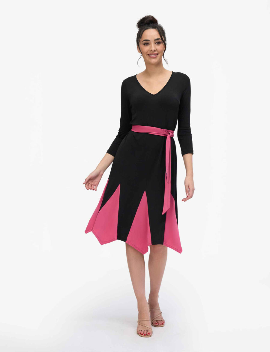 Becker 'LBD' Fit and Flare with Handkerchief Hem NEW ARRIVAL