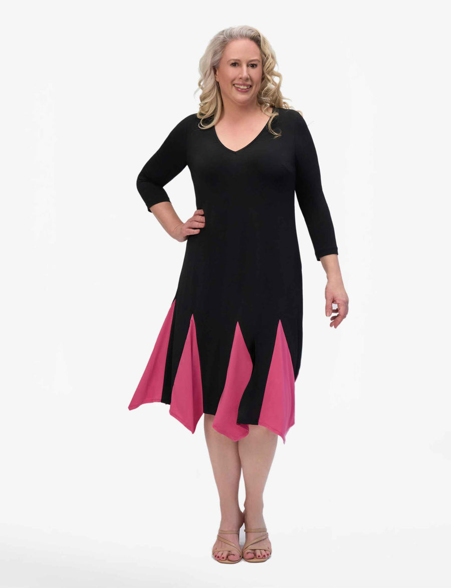Becker 'LBD' Fit and Flare with Handkerchief Hem NEW ARRIVAL