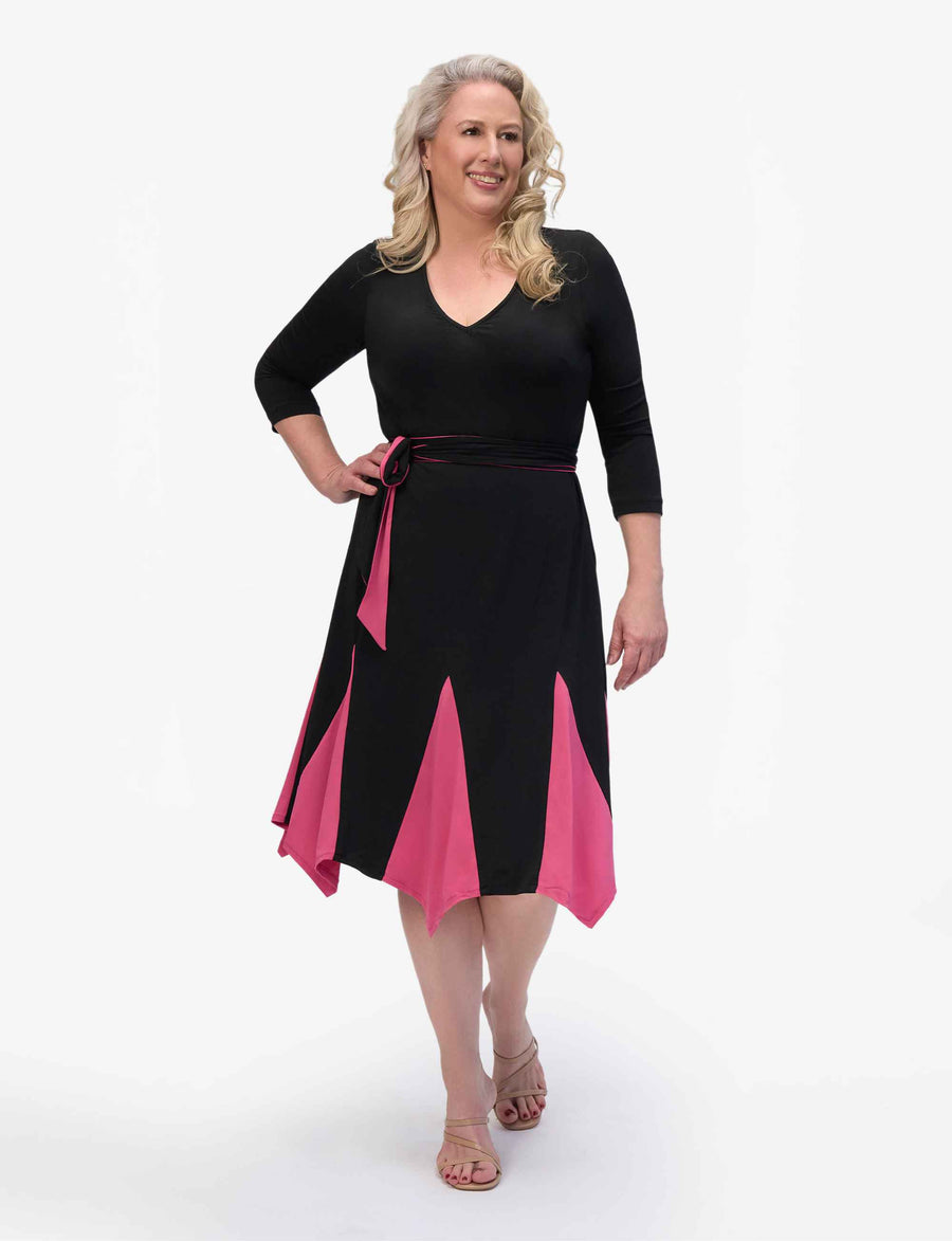 Becker 'LBD' Fit and Flare with Handkerchief Hem NEW ARRIVAL