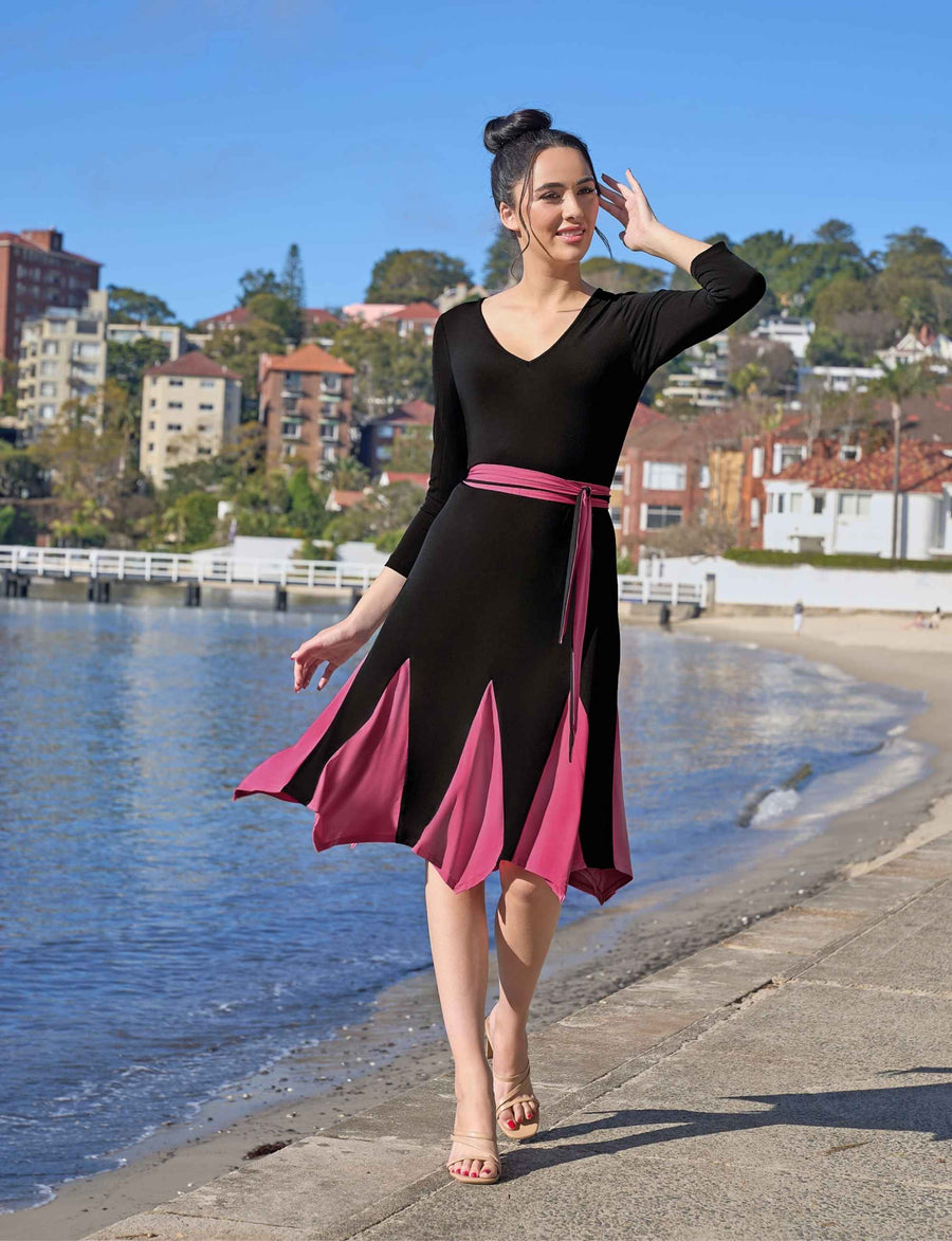 Becker 'LBD' Fit and Flare with Handkerchief Hem NEW ARRIVAL