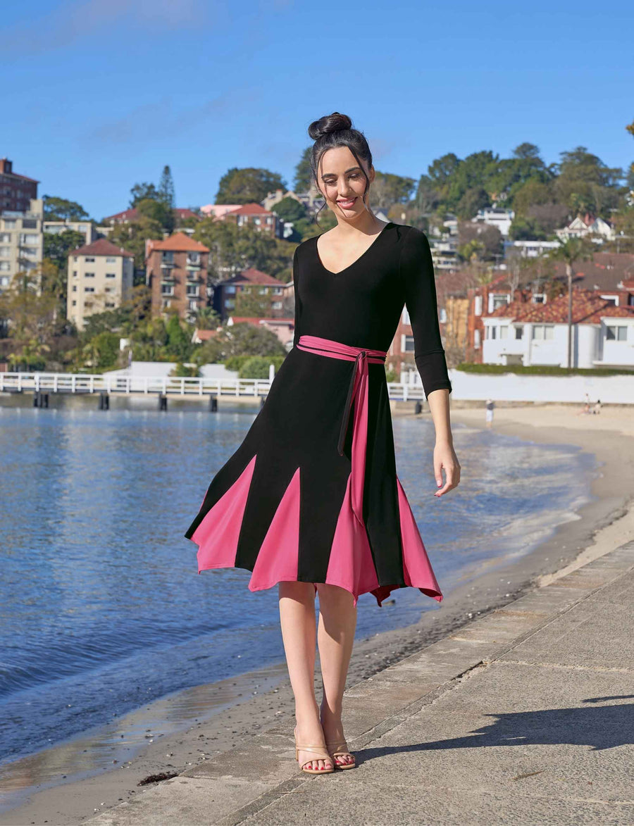 Becker 'LBD' Fit and Flare with Handkerchief Hem NEW ARRIVAL