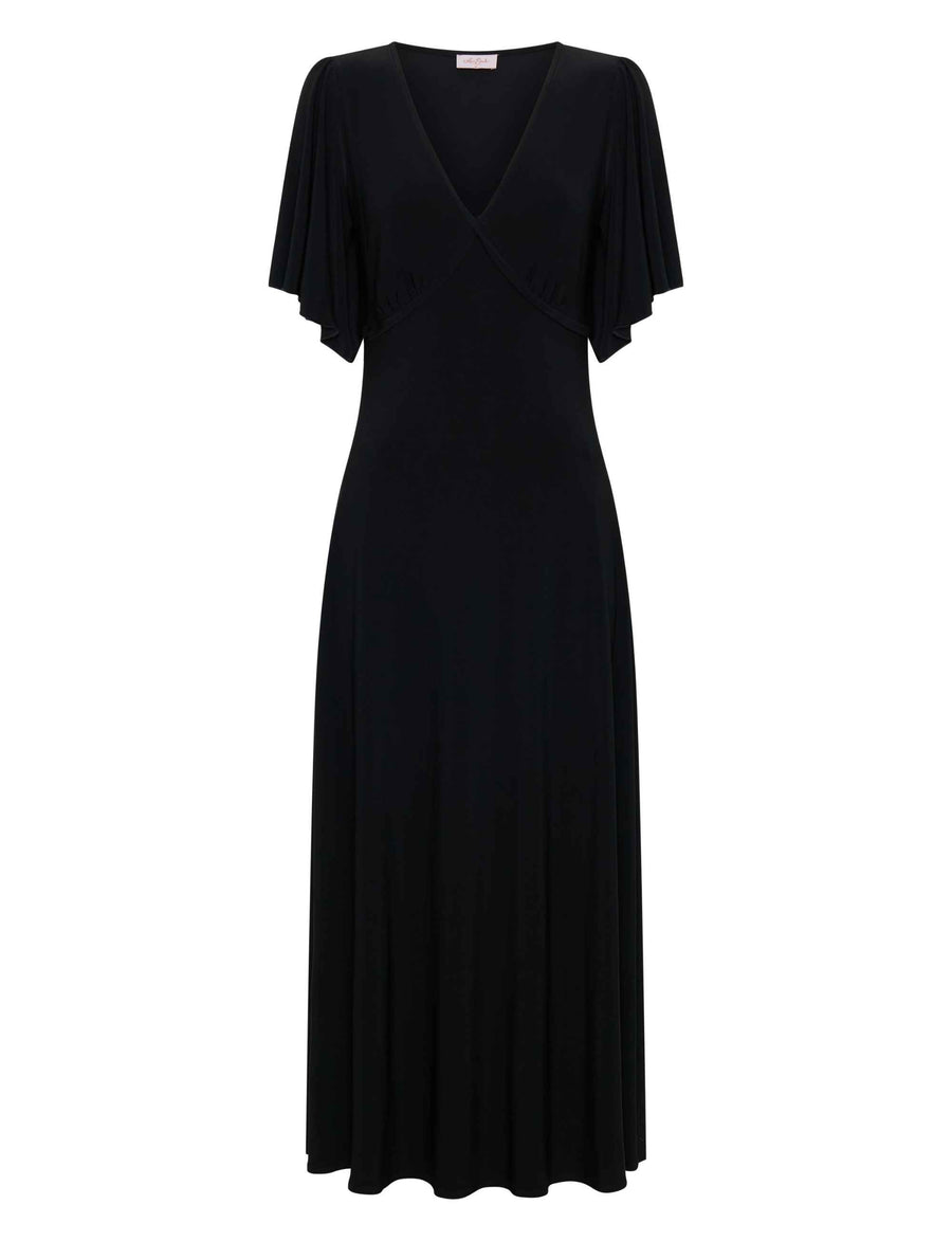 Dina 'LBD' Empire Line Dress with Butterfly Sleeves