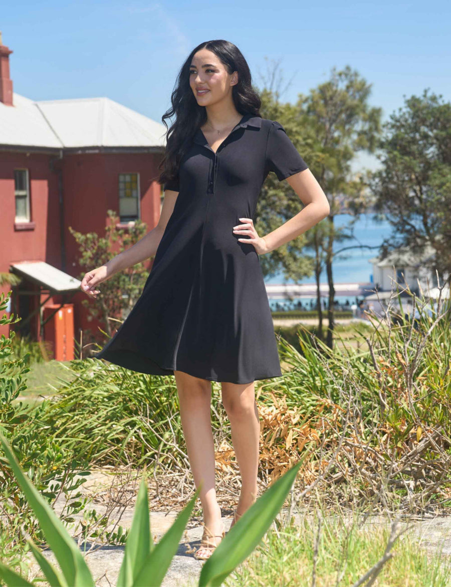 Emma 'LBD' Flare Shift Dress – Leona Edmiston