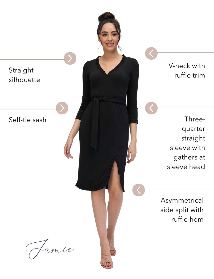 Jamie 'LBD' Sheath Dress with Tie NEW ARRIVAL