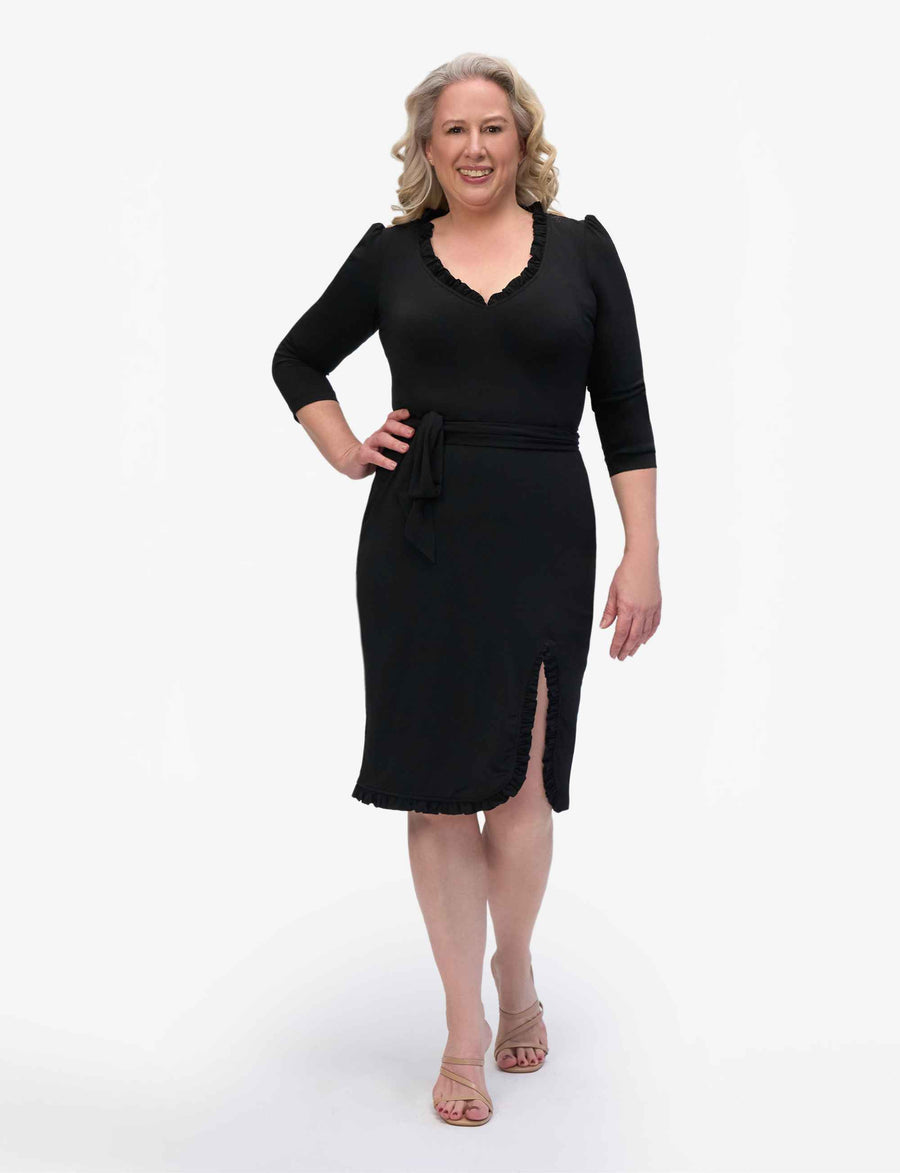 Jamie 'LBD' Sheath Dress with Tie NEW ARRIVAL