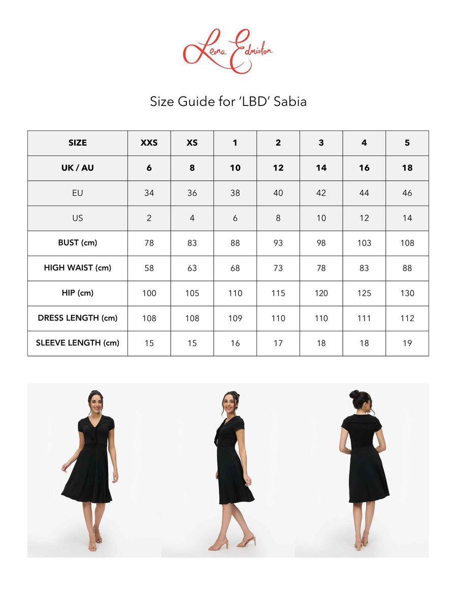 Sabia 'LBD' Sailor Collar Fit and Flare Dress