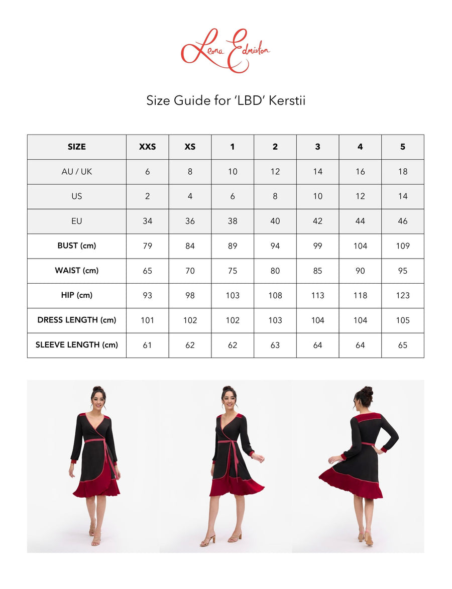 Kerstii 'LBD' True Wrap Dress NEW ARRIVAL