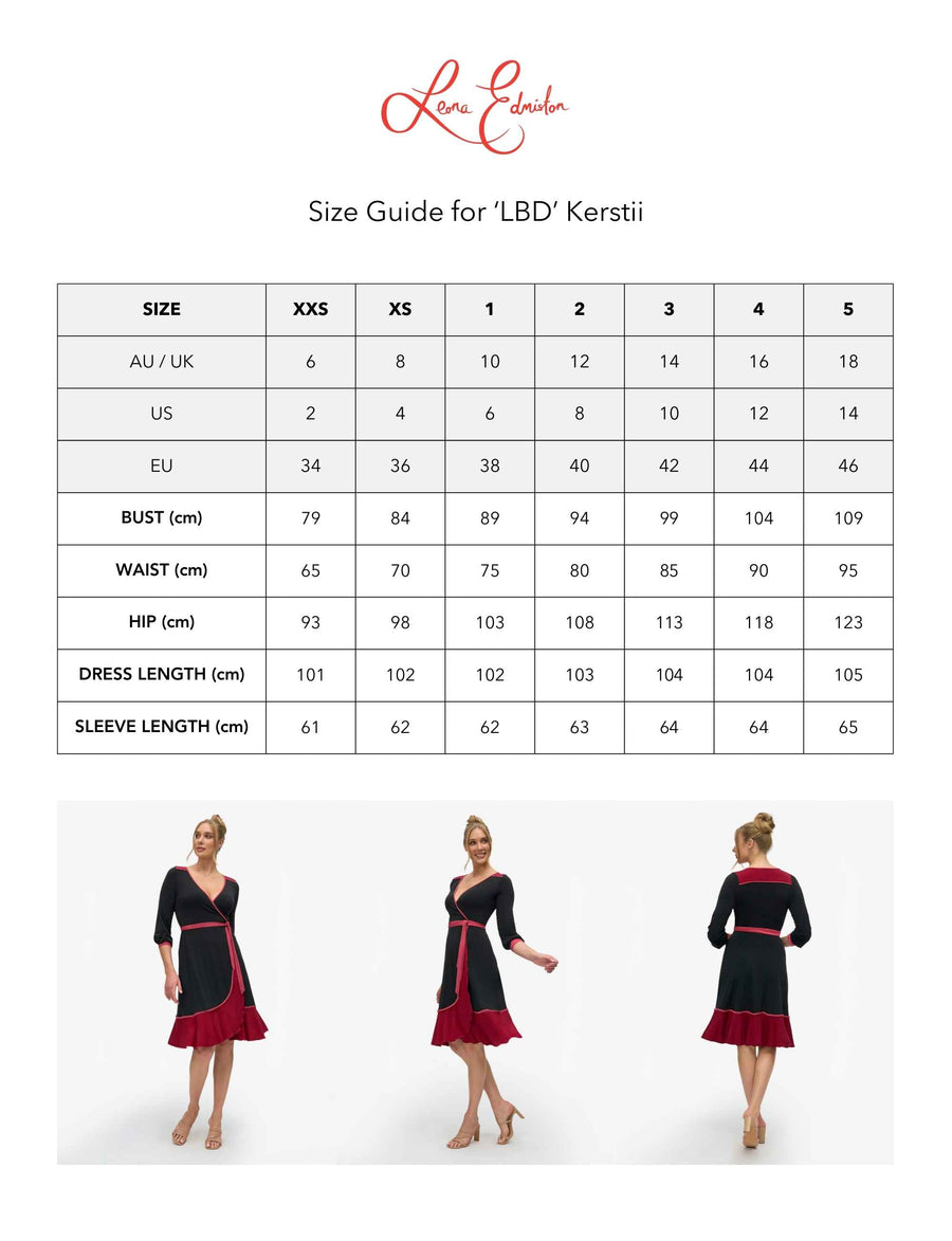 Kerstii 'LBD' True Wrap Dress NEW ARRIVAL