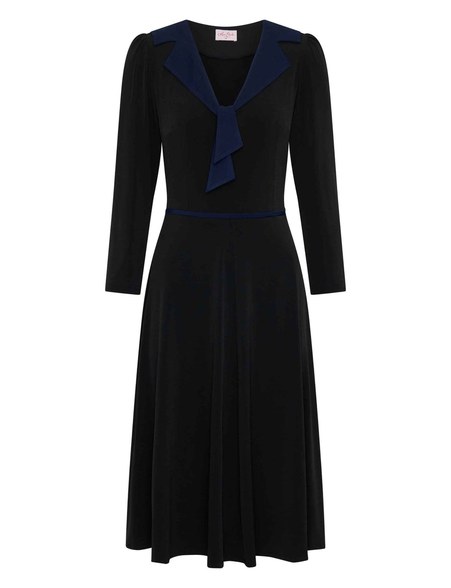 Sloane 'LBD' Sailor Collar Fit and Flare Dress NEW ARRIVAL