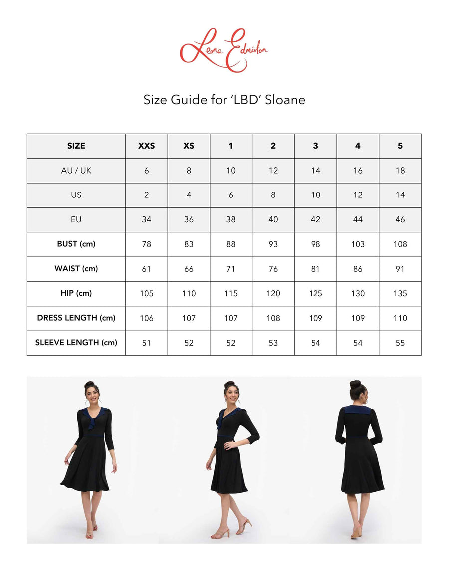 Sloane 'LBD' Sailor Collar Fit and Flare Dress NEW ARRIVAL