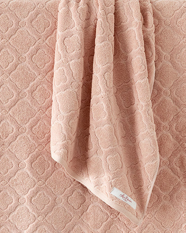 Set of 2 Cotton Bath Sheets - Dusty Pink