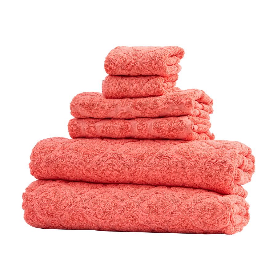 6 Piece Towel Set - Watermelon