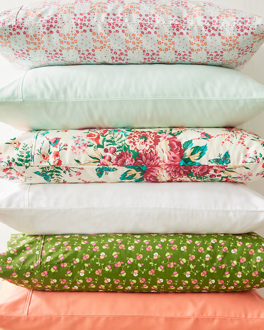 400TC Organic Cotton Sateen Sheet Set - Dotty Delight