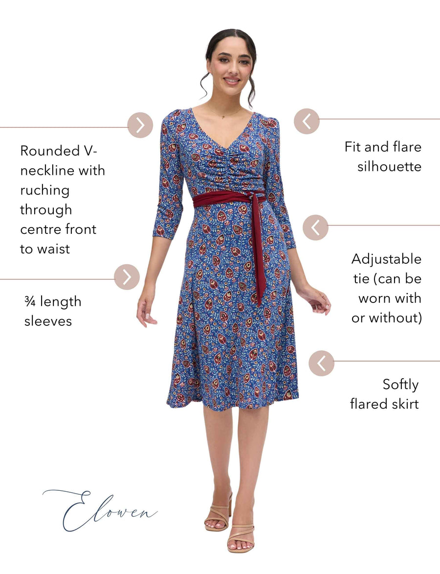 Elowen 'Maple Syrup' Fit & Flare Jersey Dress Leona Edmiston Elowen 'Maple Syrup' Fit & Flare Jersey Dress Leona Edmiston