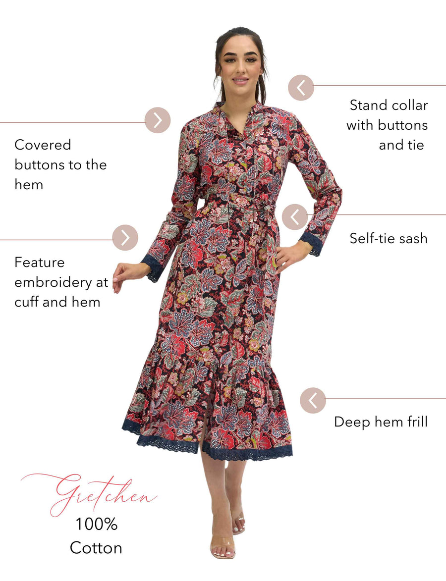 Gretchen 'Fragrant Garden' Shirtdress NEW ARRIVAL