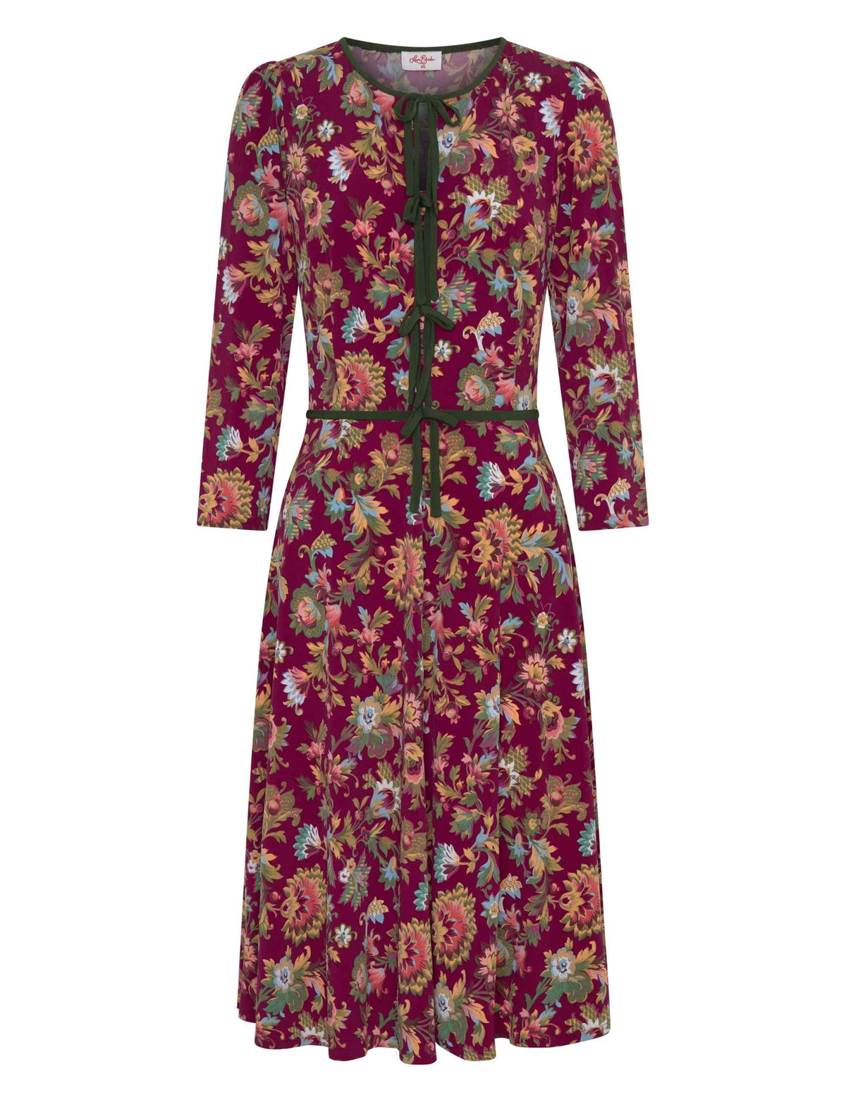 Lilith 'Mulberry Rococo' Fit & Flare Dress
