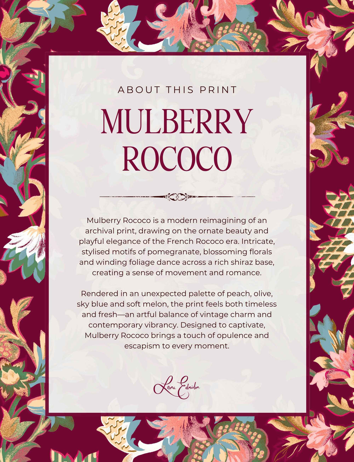 Lilith 'Mulberry Rococo' Fit & Flare Dress