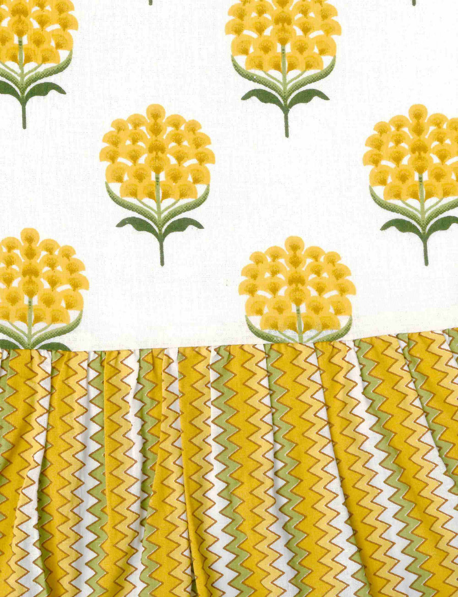 Simone 'Lemon' Tiered Shift Shirtdress