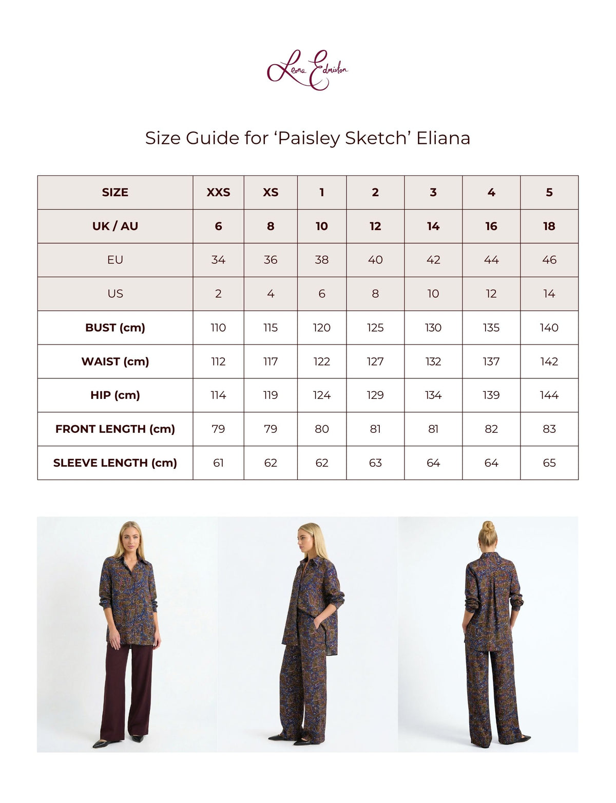 Eliana 'Paisley Sketch' LS Tunic Shirt