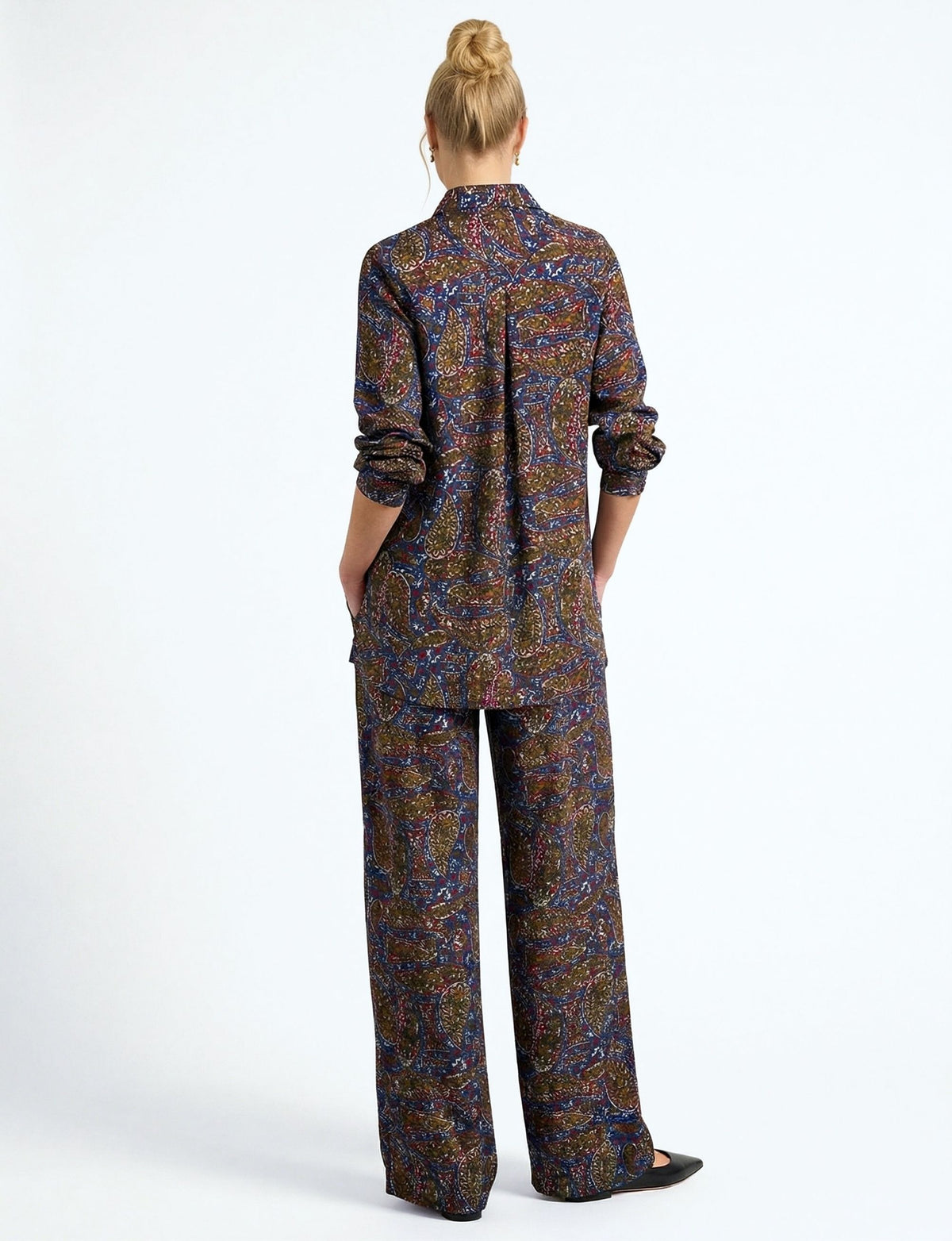 Felicity 'Paisley Sketch' Straight Leg Pant