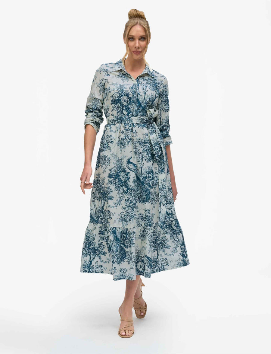 Yvette 'Paradise' 100% Cotton Looser Fit Shift Dress