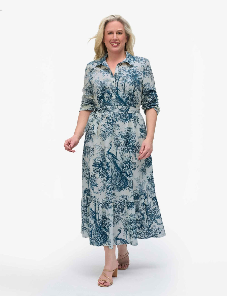Yvette 'Paradise' 100% Cotton Looser Fit Shift Dress