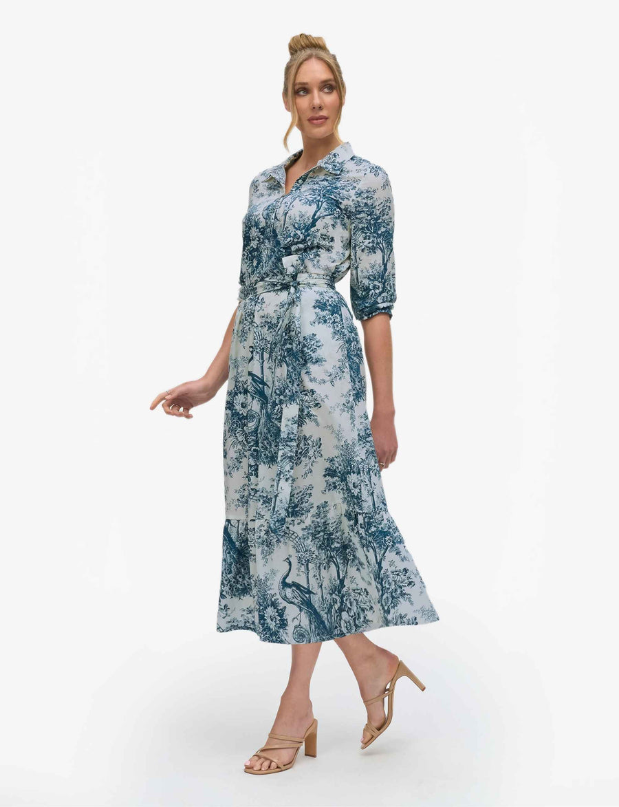 Yvette 'Paradise' 100% Cotton Looser Fit Shift Dress