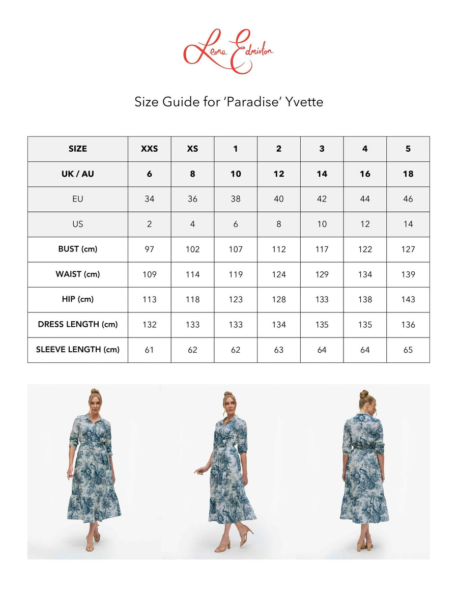 Yvette 'Paradise' 100% Cotton Looser Fit Shift Dress
