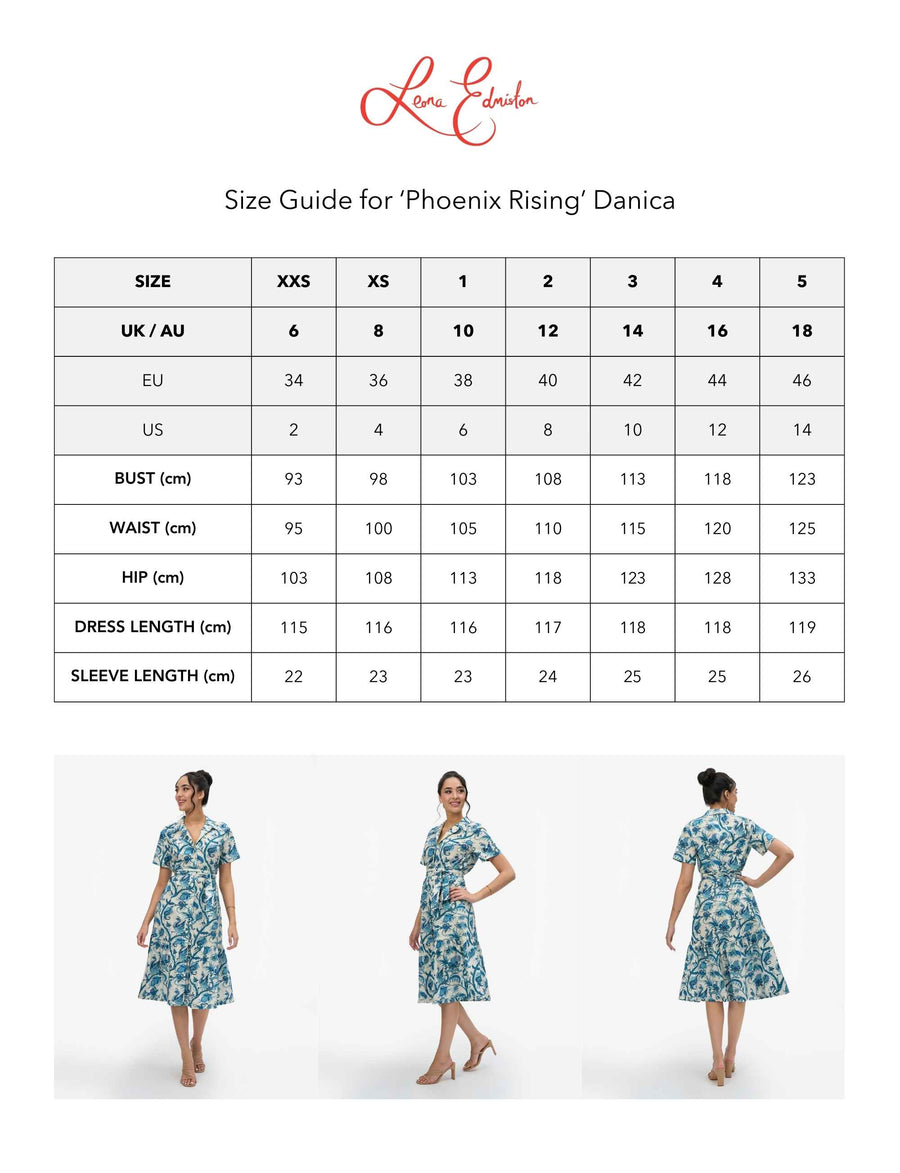 Danica 'Phoenix Rising' Midi Shirtdress
