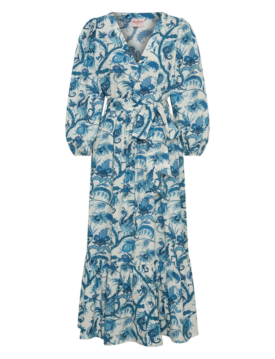 Seraphina 'Phoenix Rising' Maxi Pocket Dress